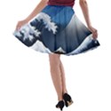 The Great Wave Off Kanagawa A-line Skater Skirt View2