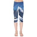 The Great Wave Off Kanagawa Kids  Capri Leggings  View1