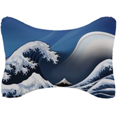 The Great Wave Off Kanagawa Seat Head Rest Cushion