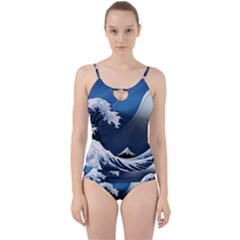 The Great Wave Off Kanagawa Cut Out Top Tankini Set by Grandong