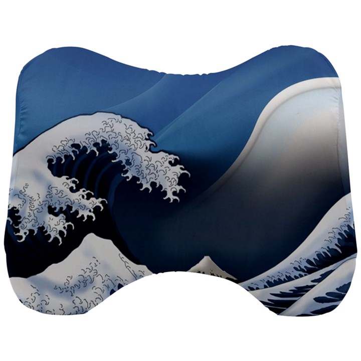 The Great Wave Off Kanagawa Head Support Cushion