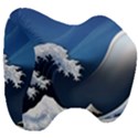 The Great Wave Off Kanagawa Head Support Cushion View3