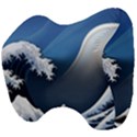 The Great Wave Off Kanagawa Head Support Cushion View4