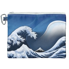 The Great Wave Off Kanagawa Canvas Cosmetic Bag (xxl)