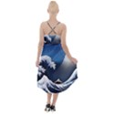 The Great Wave Off Kanagawa High-Low Halter Chiffon Dress  View2