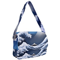 The Great Wave Off Kanagawa Courier Bag by Grandong