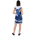 The Great Wave Off Kanagawa Racer Back Hoodie Dress View2