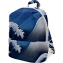 The Great Wave Off Kanagawa Zip Up Backpack View1