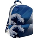 The Great Wave Off Kanagawa Zip Up Backpack View2