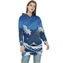 The Great Wave Off Kanagawa Women s Long Oversized Pullover Hoodie View1