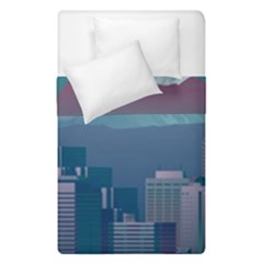 The Sun City Tokyo Japan Volcano Kyscrapers Building Duvet Cover Double Side (single Size) by Grandong