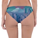 The Sun City Tokyo Japan Volcano Kyscrapers Building Reversible Hipster Bikini Bottoms View2