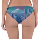 The Sun City Tokyo Japan Volcano Kyscrapers Building Reversible Hipster Bikini Bottoms View4