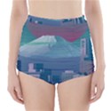 The Sun City Tokyo Japan Volcano Kyscrapers Building High-Waisted Bikini Bottoms View1