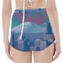 The Sun City Tokyo Japan Volcano Kyscrapers Building High-Waisted Bikini Bottoms View2