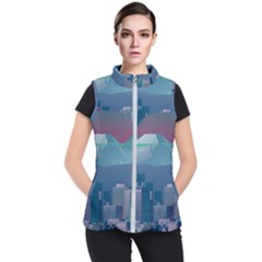 The Sun City Tokyo Japan Volcano Kyscrapers Building Women s Puffer Vest by Grandong