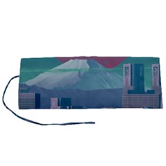 The Sun City Tokyo Japan Volcano Kyscrapers Building Roll Up Canvas Pencil Holder (s)