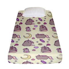 Beautiful Beauty Cartoon Cat Fitted Sheet (single Size) by Grandong