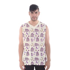 Beautiful Beauty Cartoon Cat Men s Basketball Tank Top by Grandong