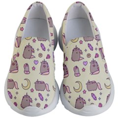 Beautiful Beauty Cartoon Cat Kids Lightweight Slip Ons