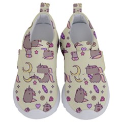 Beautiful Beauty Cartoon Cat Kids  Velcro No Lace Shoes by Grandong