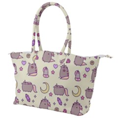 Beautiful Beauty Cartoon Cat Canvas Shoulder Bag by Grandong