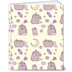 Beautiful Beauty Cartoon Cat 8  X 10  Hardcover Notebook by Grandong