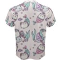 Cartoon Cat Cute Animal Design Drawing Illustration Kawaii Men s Cotton Tee View2