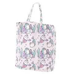 Cartoon Cat Cute Animal Design Drawing Illustration Kawaii Giant Grocery Tote by Grandong