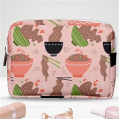 Doodle Yakisoba Seamless Pattern Background Cartoon Japanese Street Food Make Up Pouch (medium) by Grandong