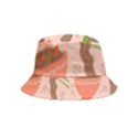 Doodle Yakisoba Seamless Pattern Background Cartoon Japanese Street Food Inside Out Bucket Hat (Kids) View1