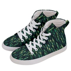 Forest Illustration Men s Hi-top Skate Sneakers by Grandong