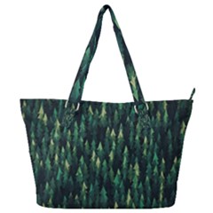 Forest Illustration Full Print Shoulder Bag by Grandong