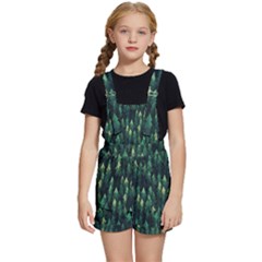 Forest Illustration Kids  Short Overalls