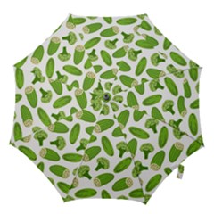 Vegetable Pattern With Composition Broccoli Hook Handle Umbrellas (large) by Grandong