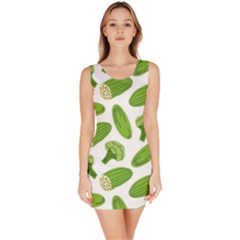 Vegetable Pattern With Composition Broccoli Bodycon Dress by Grandong