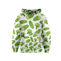 Vegetable Pattern With Composition Broccoli Kids  Pullover Hoodie by Grandong