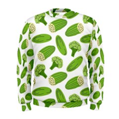 Vegetable Pattern With Composition Broccoli Men s Sweatshirt by Grandong