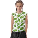 Vegetable Pattern With Composition Broccoli Kids  Raglan Cap Sleeve Tee View1