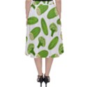 Vegetable Pattern With Composition Broccoli Classic Midi Skirt View2