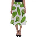 Vegetable Pattern With Composition Broccoli Perfect Length Midi Skirt View1