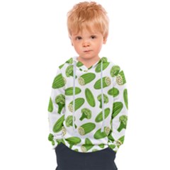 Vegetable Pattern With Composition Broccoli Kids  Overhead Hoodie by Grandong