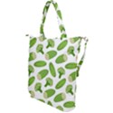 Vegetable Pattern With Composition Broccoli Shoulder Tote Bag View2