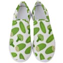 Vegetable Pattern With Composition Broccoli Men s Slip On Sneakers View1