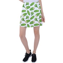 Vegetable Pattern With Composition Broccoli Tennis Skirt by Grandong