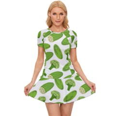 Vegetable Pattern With Composition Broccoli Women s Sports Wear Set by Grandong