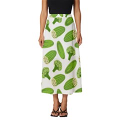 Vegetable Pattern With Composition Broccoli Classic Midi Chiffon Skirt by Grandong