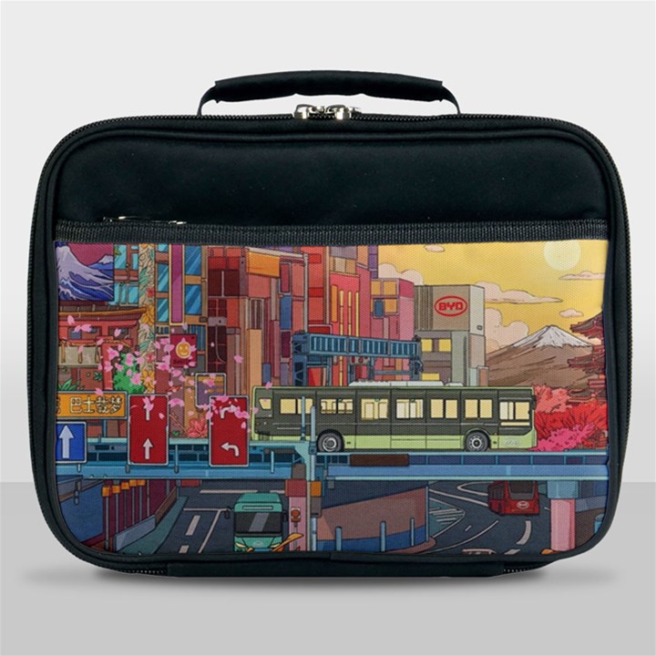 The City Style Bus Fantasy Architecture Art Lunch Bag