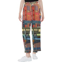 The City Style Bus Fantasy Architecture Art Women s Pants  by Grandong