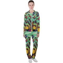 Monkey Tiger Bird Parrot Forest Jungle Style Casual Jacket And Pants Set by Grandong